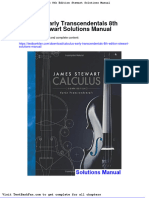 Calculus Early Transcendentals 8th Edition Stewart Solutions Manual