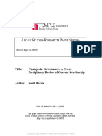 Burris Et Al. (2008) Changes in Governance