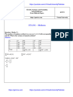 STA301-Mid Term Solved Subjective With References