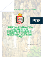 Directiva Santa Teresa - Informes