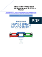 Solution Manual For Principles of Supply Chain Management 5th Edition Wisner