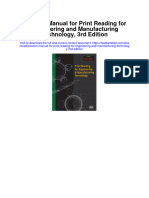 Solution Manual For Print Reading For Engineering and Manufacturing Technology 3rd Edition