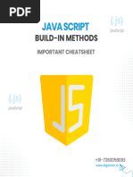 Important Javascript Build-In Methods (Cheatsheet)