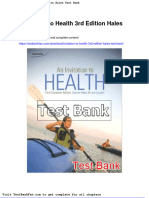 Invitation To Health 3rd Edition Hales Test Bank