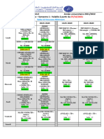 Emploi Du Temps GBI-S1-2021-2022 en 4 Groupes