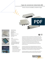 Ficha Técnica Caja de Conexiones Industriales BJS