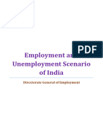 Employment Situation in India As On June 2022