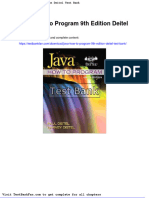 Java How To Program 9th Edition Deitel Test Bank