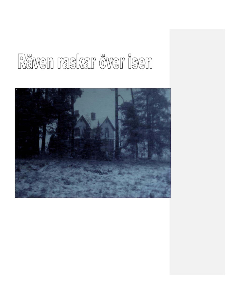 Räven Raskar Över Isen | PDF