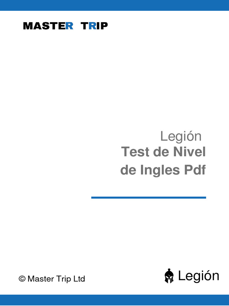 Test de Nivel de Inglés Gratis PDF | PDF | Tipología Lingüística ...