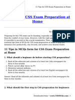 11 Tips For CSS Exam Preparation at Home