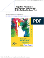 Keeping The Republic Power and Citizenship in American Politics The Essentials 8th Edition Barbour Test Bank