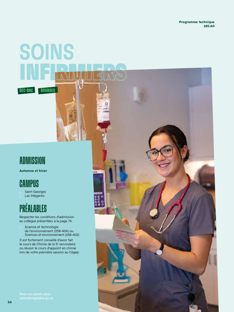 Soins Infirmiers DECBAC au CégepBA PDF — free download