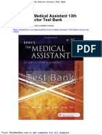 Kinns The Medical Assistant 13th Edition Proctor Test Bank
