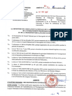Arrêté Portant Organisation Des Services Déconcentrés Du MEN A EP PLN