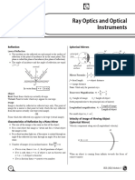 Ray Optics and Optical Instruments - Short Notes - Lakshya JEE 2024
