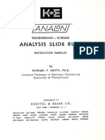 Analon Slide Rule Instructions KE - 68-1400