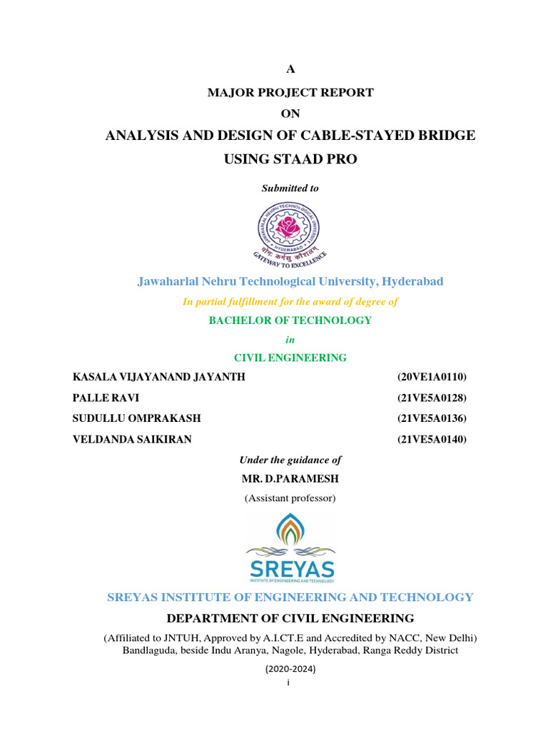 Major Introduction Pdf Bending Bridge