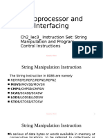 ch2 Lec3 8086 Instruction Set 3string Manipulation Instruction