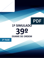 1º Simulado - 2 Fase - XXXIX (OAB de Bolso - Direito Constitucional)