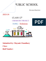 Chemistry Project Class12