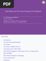 Dark Web and The Onion Routing (TOR)