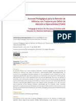 Acciones Pedagógicas para La Atención de Niños - As Con Trastorno Por Déficit de Atención e Hiperactividad (TDAH)