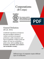 B Corporations (B Corps)