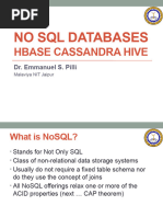 10 NoSQL Databases - HBase Hive Cassandra