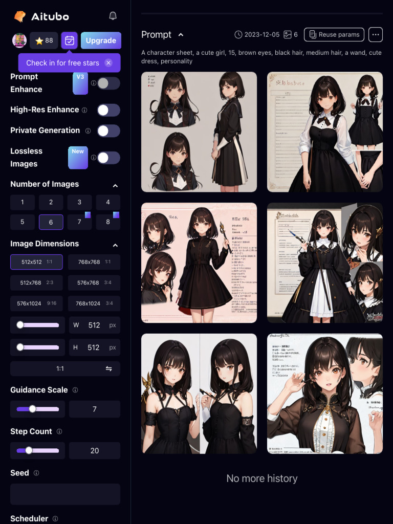 AI image generator from image and text Aitubo art PDF