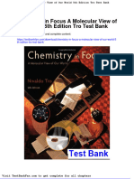 Chemistry in Focus A Molecular View of Our World 5th Edition Tro Test Bank