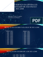 Cenário Projeção Do Serviço Da Dívida Lei #9.496 Do Estado de São Paulo de 2021 A 2048