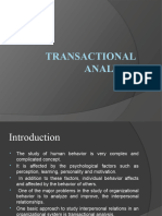 Transactional Analysis (Unit VI)