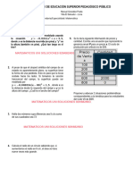 PRÁCTICA de ALGEBRA - Ecuaciones Cuadraticas Tarea Que Me Falta Enviar