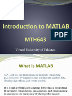 1 - Introduction To MATLAB