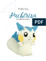 Crochet Pattern Pachirisu Espanol