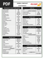 Pegasus Airbus A320 Family Checklist