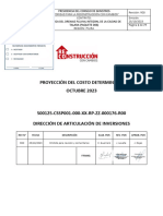 Proyección Del Costo Determinado OCTUBRE 2023