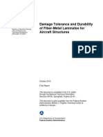 Damage Tolerance and Durability of Fiber Metal Laminates For Aircraft Strucrtures-FAA-2010
