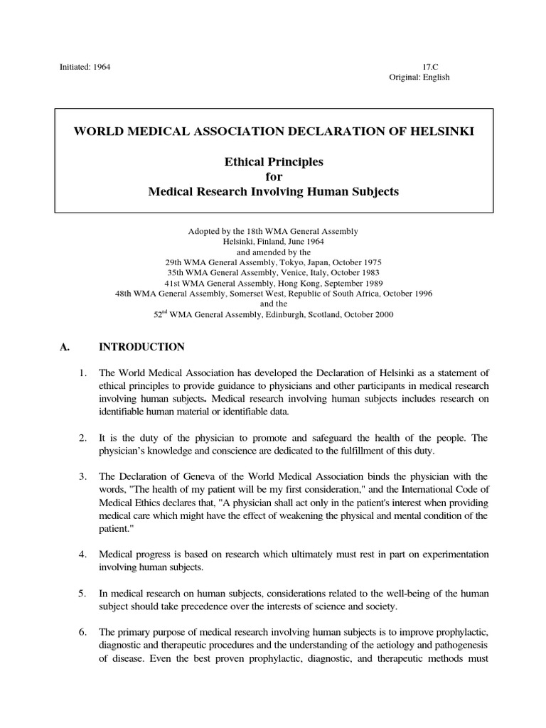 Declaration of helsinki pdf informed consent preventive healthcare