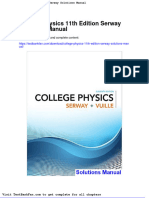 College Physics 11th Edition Serway Solutions Manual