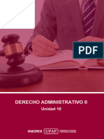 Unidad X - Contenido Derecho Administrativo Ii