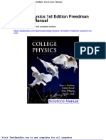 College Physics 1st Edition Freedman Solutions Manual