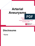 Lecture 15 - Aortic and Peripheral Aneurysms