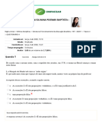 QUESTIONÁRIO 4 - Revisão Da Tentativa