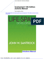 Life Span Development 14th Edition Santrock Solutions Manual