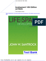 Life Span Development 14th Edition Santrock Test Bank