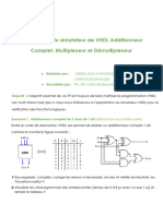 TP VHDL (Compte Rendu)
