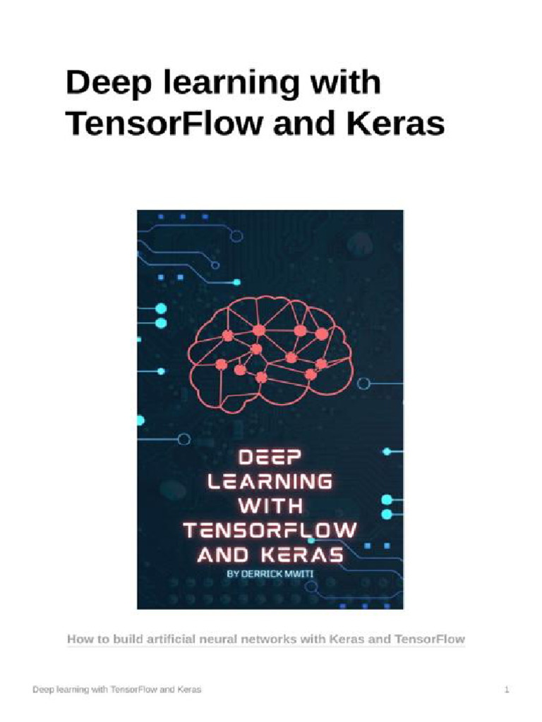 Deep Learning TensorFlow and Keras | PDF | Artificial Neural Network ...