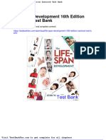Life Span Development 16th Edition Santrock Test Bank